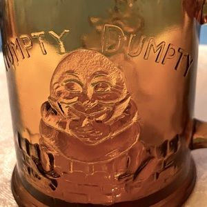 Vintage 70s Tiara Amber Humpty Dumpty-Tom Tom the Piper’s SonMug Set of 2